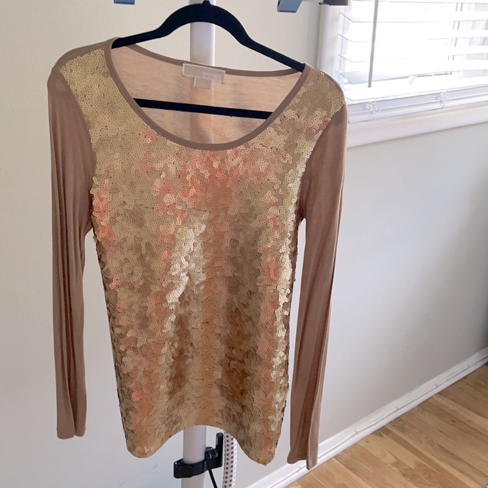 Michael Kors gold blouse